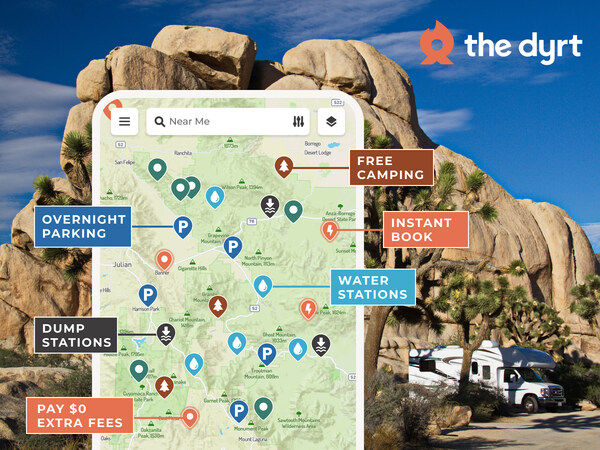 The Dyrt Most Downloaded Camping App of 2023